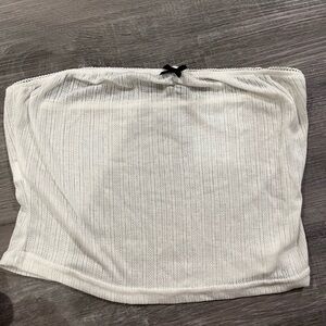 cute white lace tube top